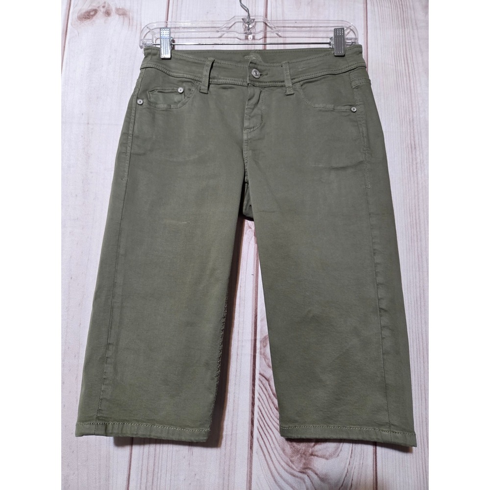Tommy Bahama Women's Olive Green Cropped Pants Size‎ 2 Lycra Spandex Blend
